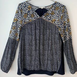 THML Navy Blue long sleeve shirt size Large